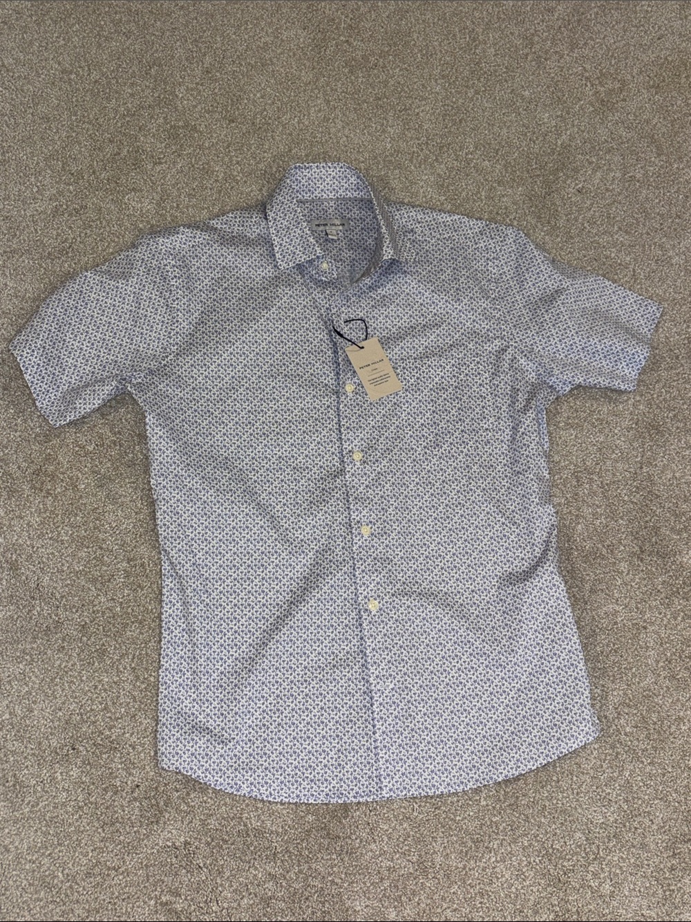 NWT Peter Millar men’s cotton short sleeve shirt size small